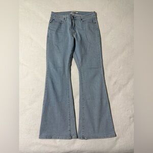 Levis Jeans Womens 32 Blue 726 Flare High Rise Light Wash Stretch Boho‎